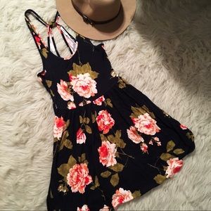 UO Flower Print Mini Dress
